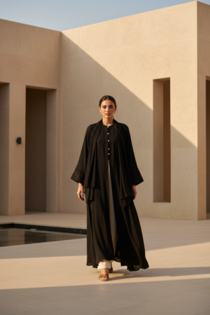 Classic collection photo Amira Signature Abaya — Black